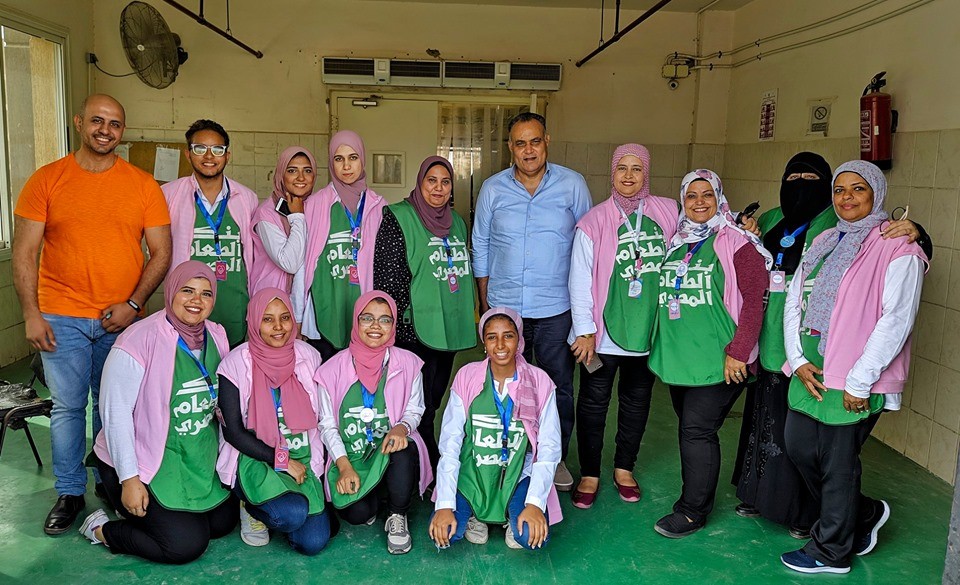 Baheya and their volunteers went on a visit to the Egyptian food bank.